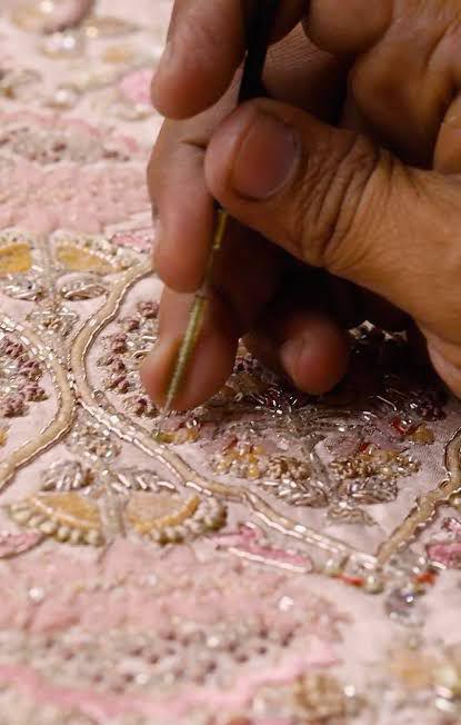 Step 10 – Show Hand Embellishment Work