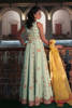 Pakistani Aqua Hand-Embellished Raw Silk Kalidar (3-Piece) - Image 10