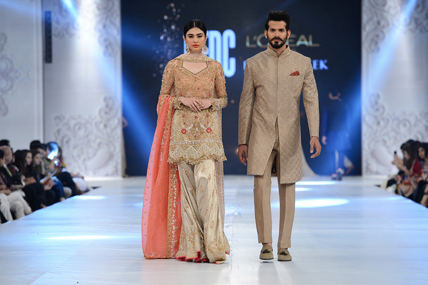 Beige Woven Raw Silk Achkan Sherwani (2-Piece) - Image 2