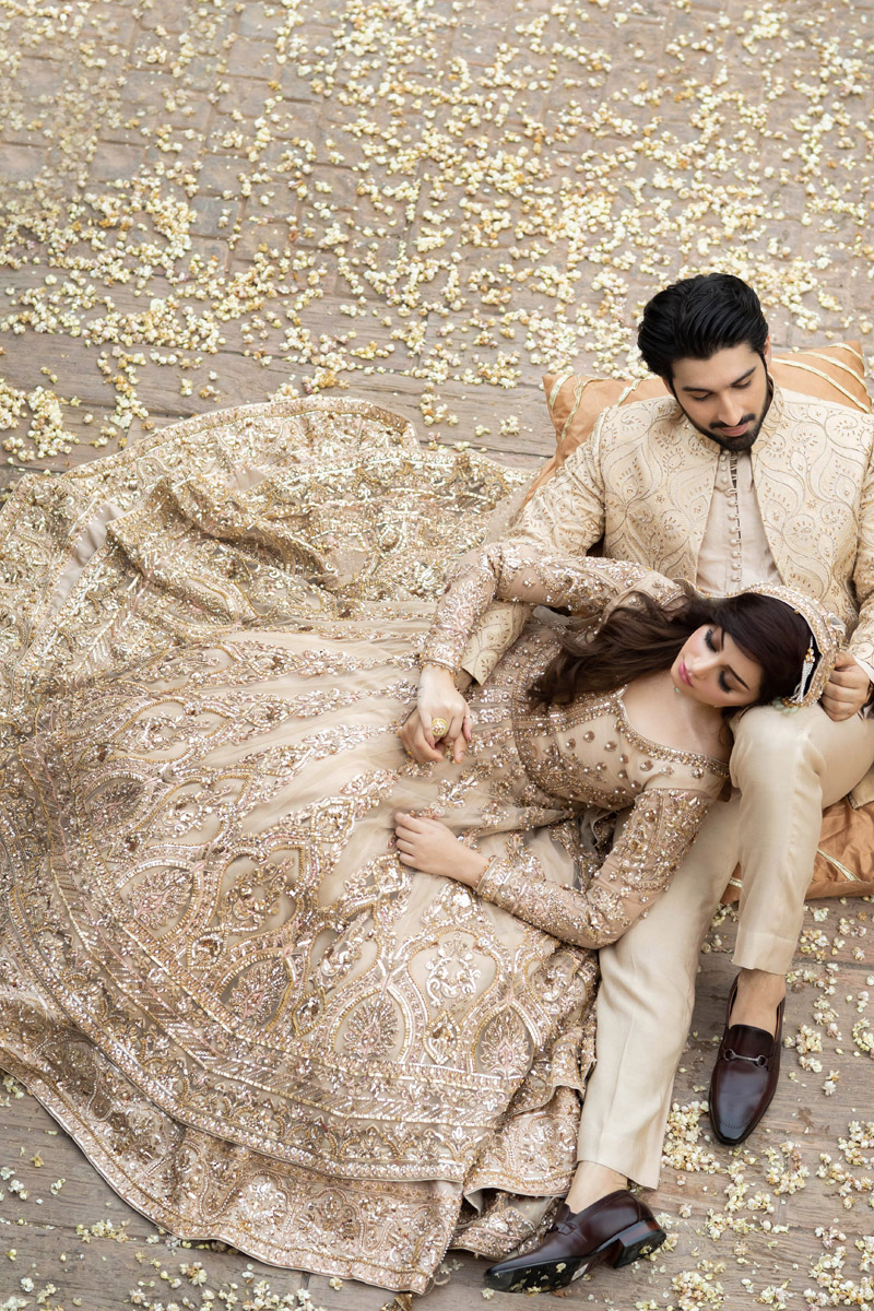 Beige Embroidered Raw Silk Sherwani (3-Piece) - Image 3