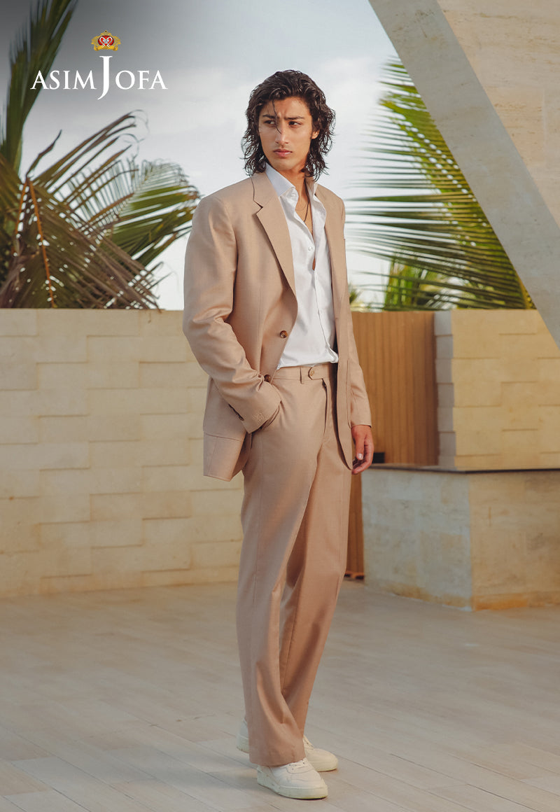 Fawn Suiting Fabric 2-Piece Groom Suit - Image 2