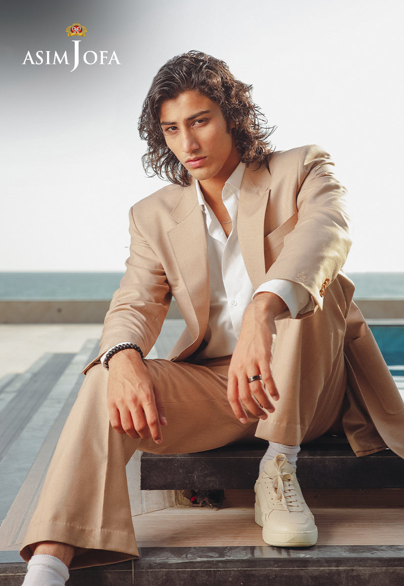 Fawn Suiting Fabric 2-Piece Groom Suit - Image 8