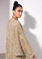 Pakistani Skin Embellished Net Kaftan Gown (3-Piece) - Image 6