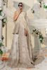 Pakistani Beige Embellished Jamawar Peplum Lehenga (3-Piece) - Image 3