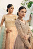 Beige Embroidered Shimmer Cotton Net & Jamawar Lehenga (3-Piece) - Image 11