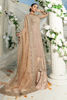 Beige Embroidered Shimmer Cotton Net & Jamawar Lehenga (3-Piece) - Image 2