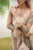 Nude Embellished Pure Net Jacket with Silk Lehenga (3-Piece) - Image 3