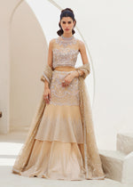 Beige Embellished Net Lehenga Choli (3-Piece) - Image 2