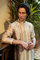 Sand Aari Embroidered Pure Silk Kurta (2-Piece) - Image 7