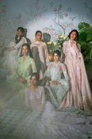 Pakistani Nude Zardozi Embroidered Raw Silk Salwar Kameez (3-Piece) - Image 14