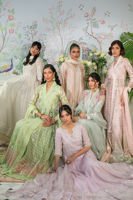 Pakistani Nude Zardozi Embroidered Raw Silk Salwar Kameez (3-Piece) - Image 17