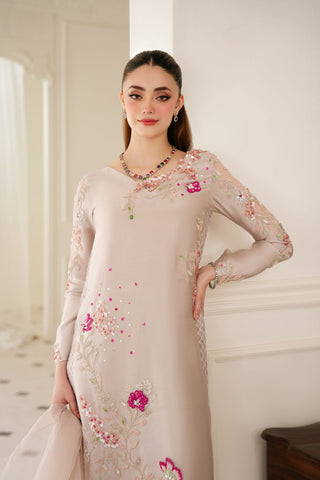 Pakistani Skin Beaded Sheesha Silk Salwar Kameez (3-Piece) - Image 14