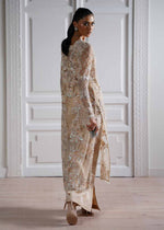 Beige Embellished Net & Organza Sharara (3-Piece) - Image 7