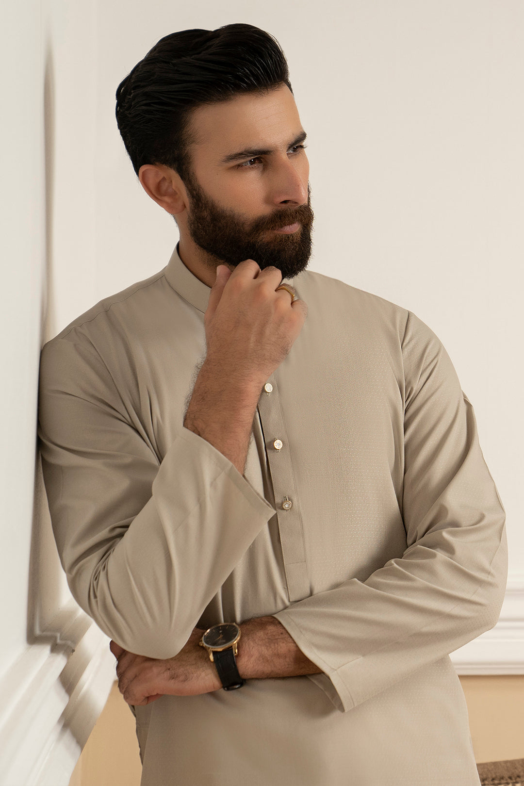 Sand Wash & Wear Kurta Pajama (2-Piece) - Image 7