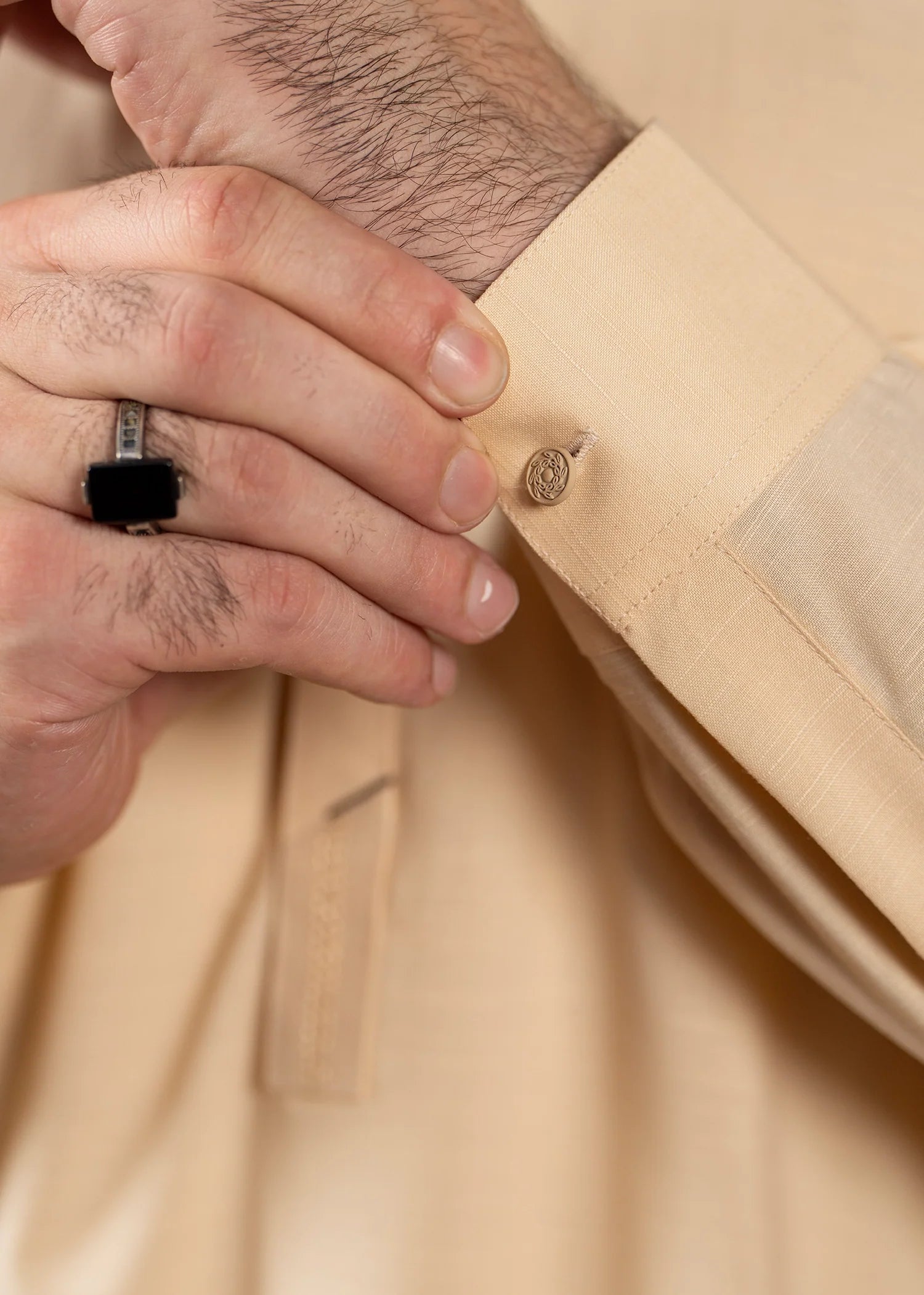 Skin Wash & Wear Collared Shalwar Kameez (2-Piece) - Image 6