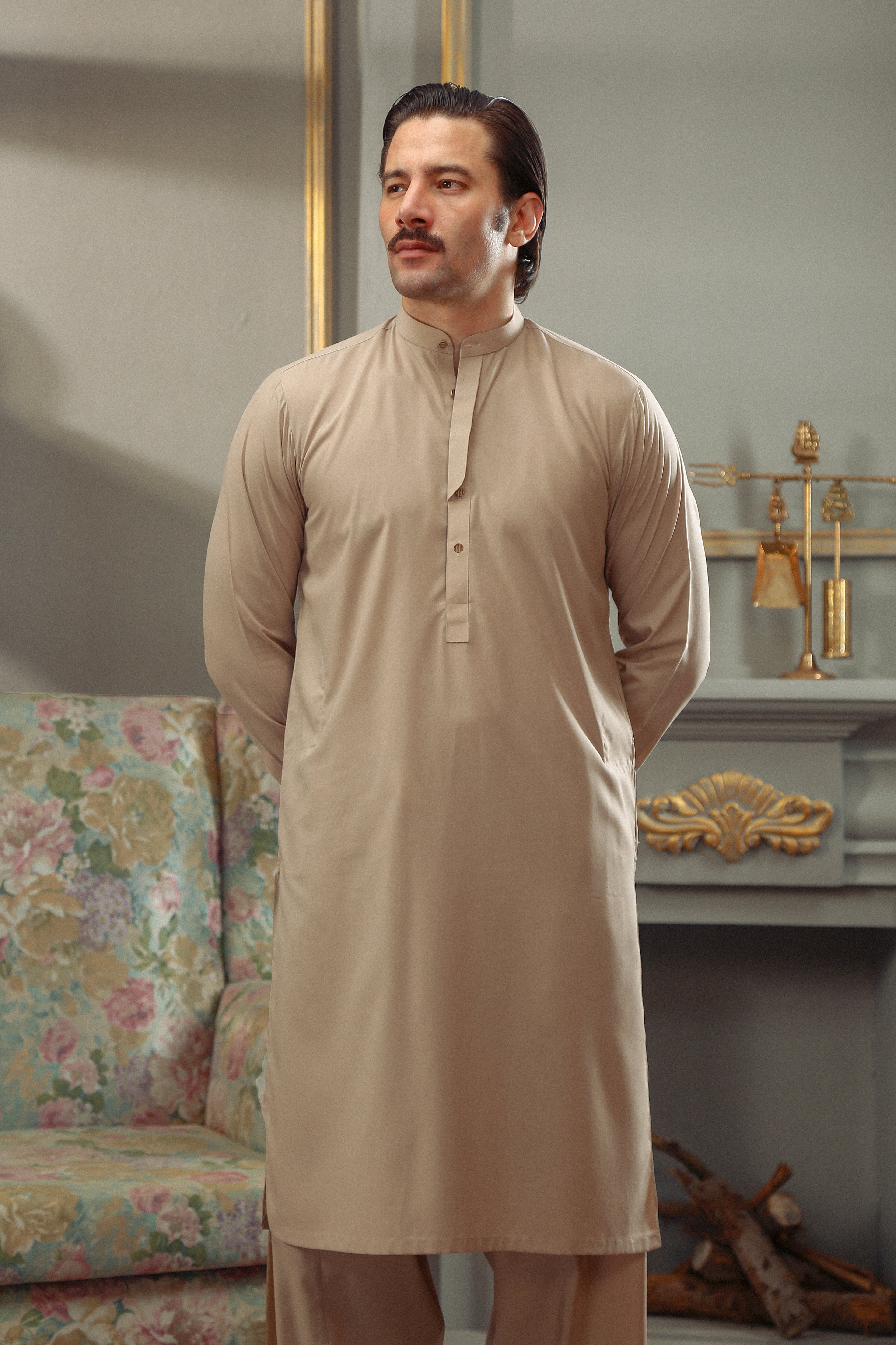 Skin Wash & Wear Kameez Shalwar (2-Piece) - Image 2