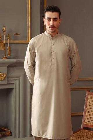 Skin Wash & Wear Straight-Cut Shalwar Kameez (2-Piece) - Image 7