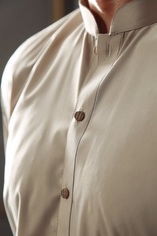 Skin Wash & Wear Straight-Cut Shalwar Kameez (2-Piece) - Image 8