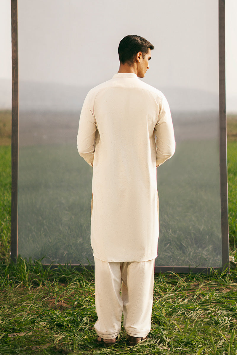 Boski Handwoven Khaddar Shalwar Kameez (2-Piece) - Image 5
