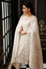 Beige Mirror Work Cotton Net Salwar Kameez (3-Piece) - Image 6