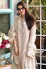 Beige Mirror Work Cotton Net Salwar Kameez (3-Piece) - Image 9