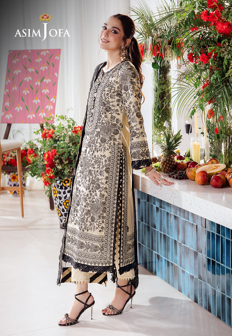Beige Embroidered Lawn 3-Piece Suit - Image 2