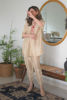 Beige Embroidered Pure Raw Silk Salwar Kameez (2-Piece) - Image 2