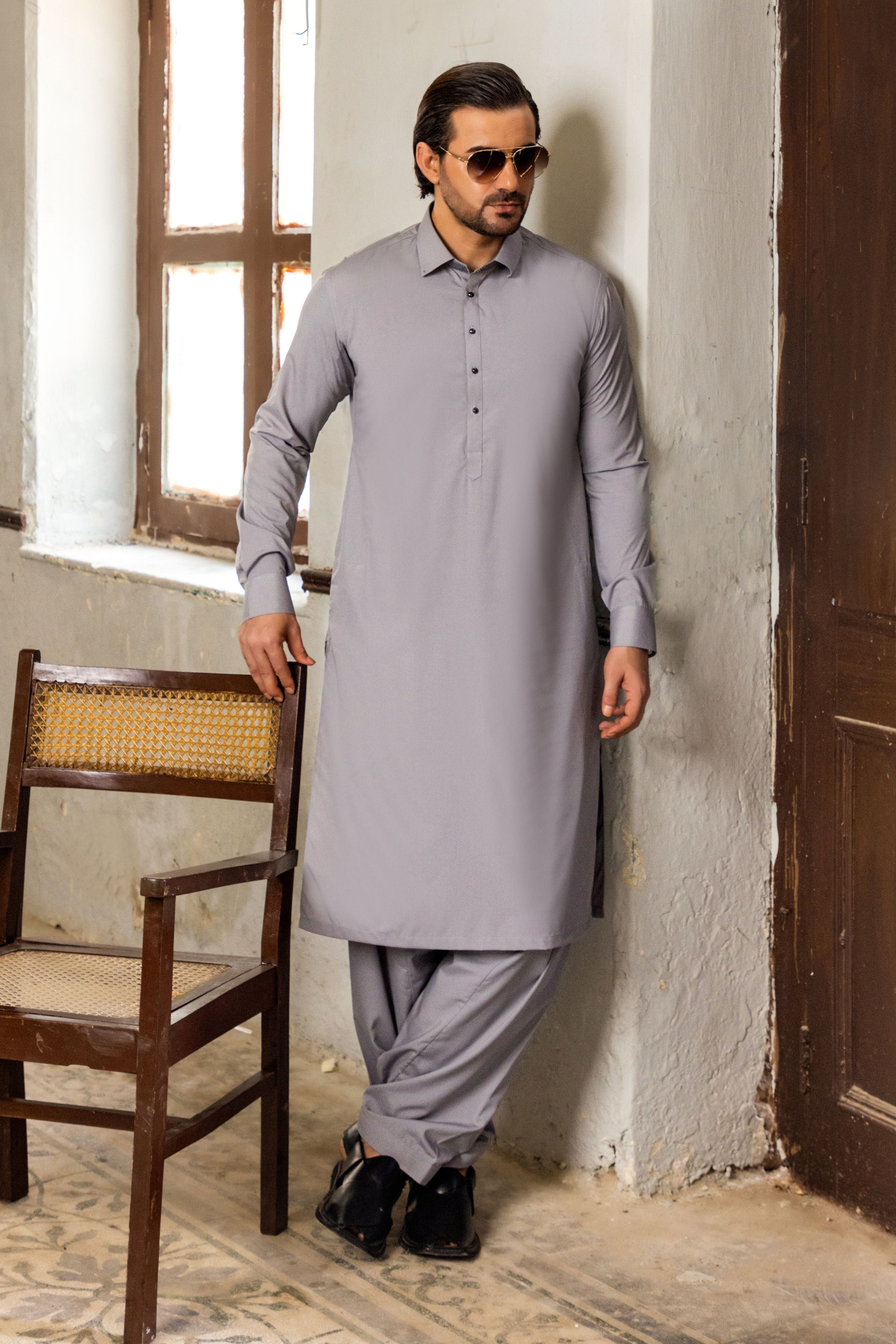Fone Wash & Wear Blended Shalwar Kameez (2-Piece) - Image 1