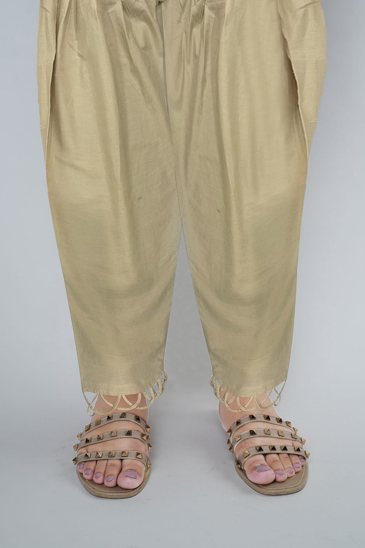 Skin Cutwork Cotton Trouser (1-Pc) - Image 1
