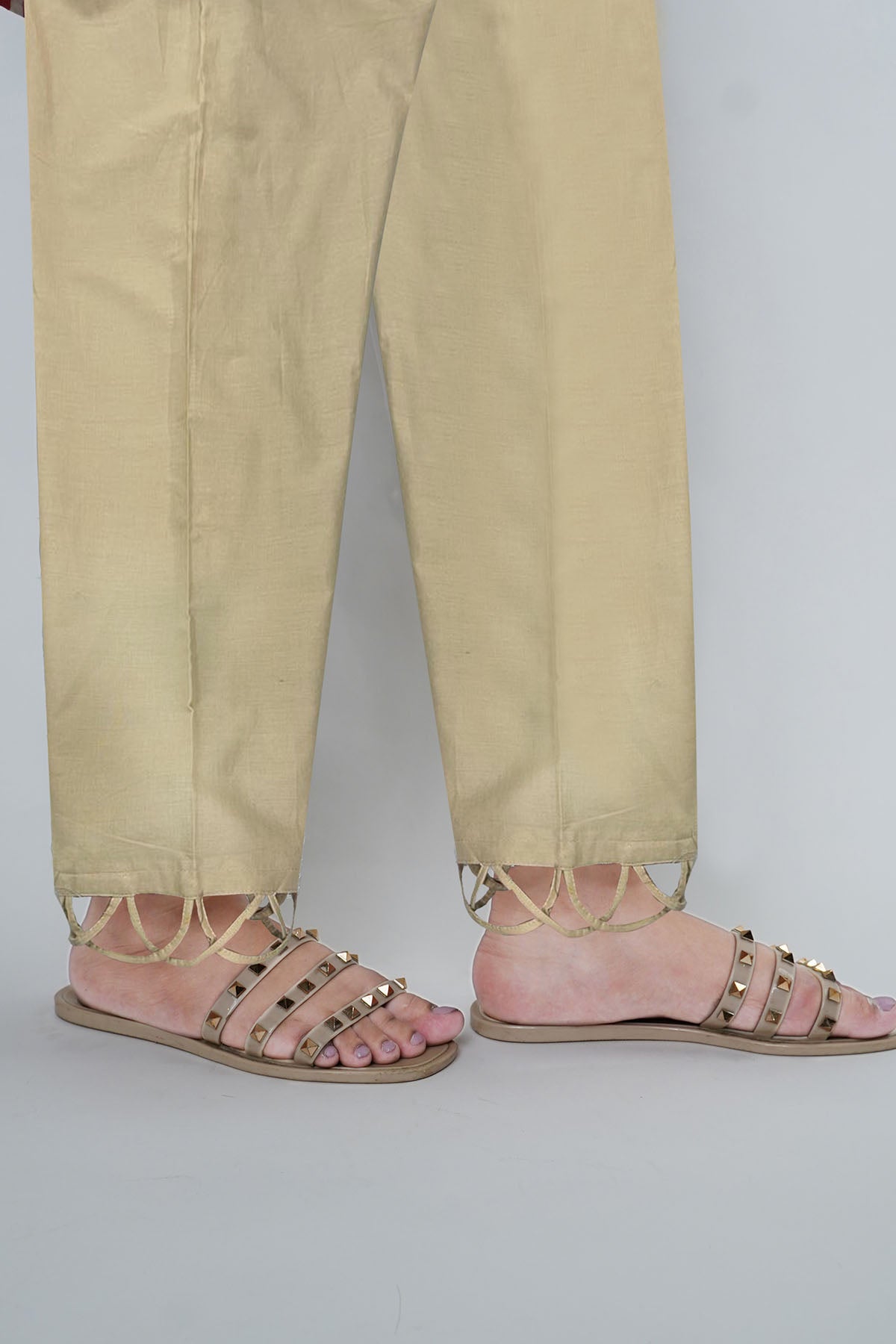 Skin Cutwork Cotton Trouser (1-Pc) - Image 2