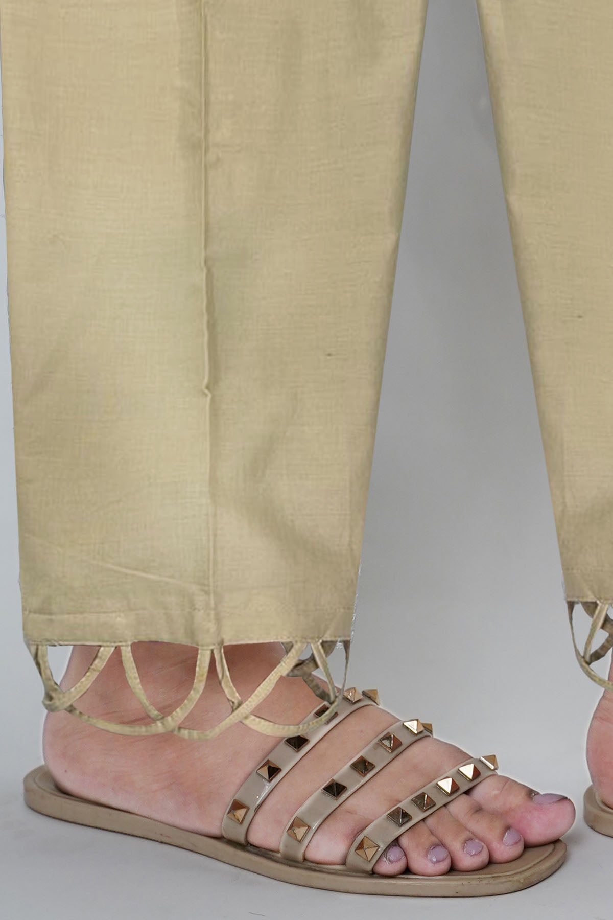 Skin Cutwork Cotton Trouser (1-Pc) - Image 3