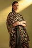 Pakistani Black Printed Embellished Organza Angrakha (2-Piece) - Image 4