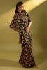 Pakistani Black Printed Embellished Organza Angrakha (2-Piece) - Image 6