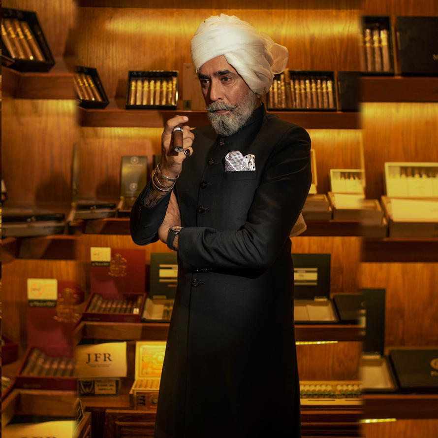 Carbon Black Raw Silk Sherwani (3-Piece) - Image 1