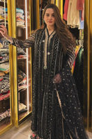 Black Chikankari Zardozi Anarkali Dress (2-Piece) - Image 4