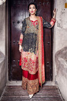Black Zardozi Silk Angrakha Set (3-Piece) - Image 2