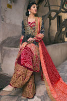 Black Zardozi Silk Angrakha Set (3-Piece) - Image 3