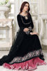 Black Velvet Angrakha with Pearl Cut Dana (3-Piece) - Image 3