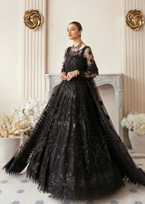 Pakistani Black Hand-Embellished Net & Tissue Gown (2-Piece) - Image 6