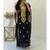 Pakistani Black Hand-Embroidered Georgette Kaftan (1-Pc) - Image 2