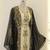 Black & White Zari Embroidered Georgette Kaftan (1-Pc) - Image 3