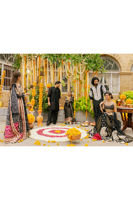 Black Gota Zari Georgette Kalidar Dress (2-Piece) - Image 18