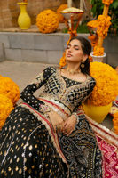 Black Gota Zari Georgette Kalidar Dress (2-Piece) - Image 9