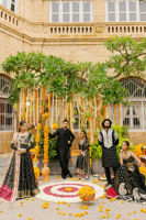 Pakistani Black Embellished Silk Lehenga Choli (3-Piece) - Image 14