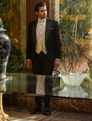 Black Slim-Fit Suiting Tuxedo (3-Piece) - Image 2