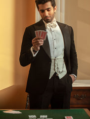 Black Slim-Fit Suiting Tuxedo (3-Piece) - Image 4