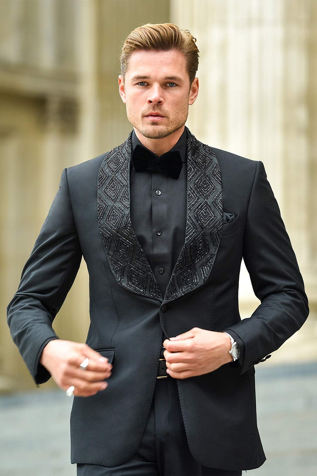 Black Kat Dana Terry Rayon Tuxedo (2-Piece) - Image 3