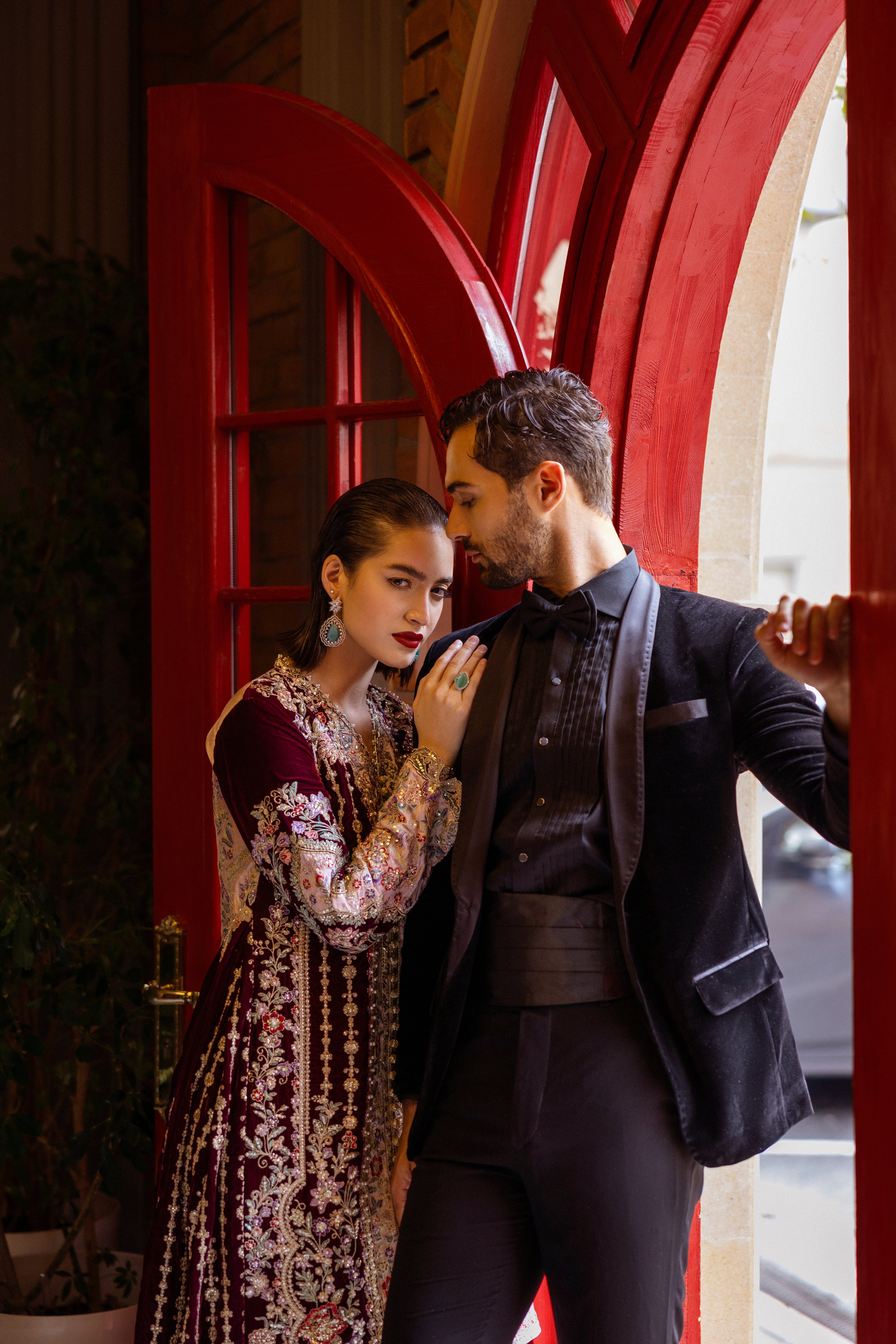 Black Velvet Tailored Tuxedo (2-Piece) - Image 3