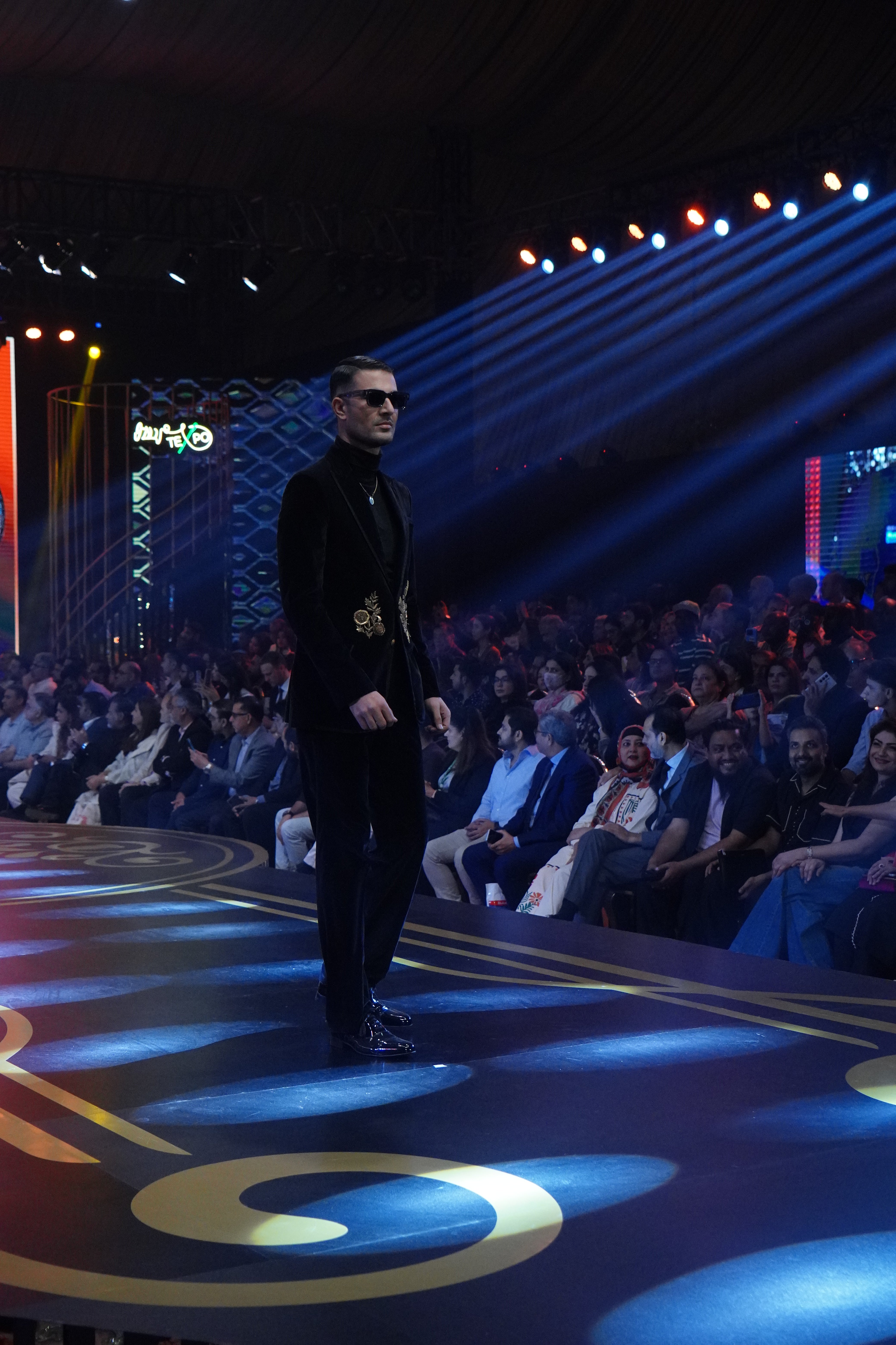 Black Hand-Embroidered Velvet Tuxedo (2-Piece) - Image 5