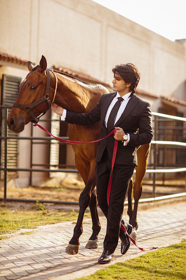 Black Hand-Stitched Wool-Blend Tuxedo Suit (2-Piece) - Image 2